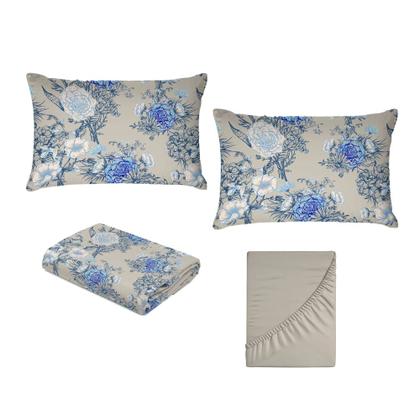 Imagem de Jogo de Cama 100% algodão Queen Size 130 Fios Fiori