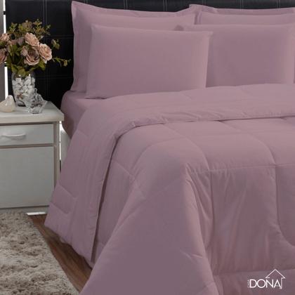 Imagem de Jogo de Cama 6 Peças Edredom Casal Queen Com Jogo de Lençol 100% Algodão