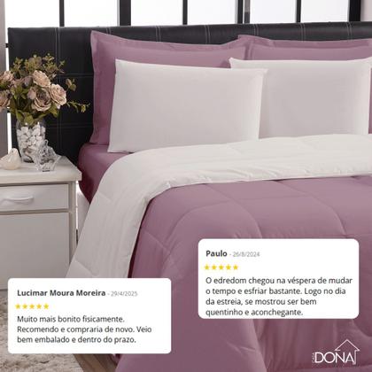 Imagem de Jogo de Cama 6 Peças Edredom Casal Queen Com Jogo de Lençol 100% Algodão