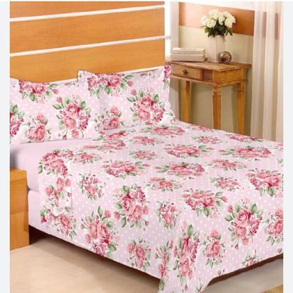 Imagem de Jogo de Cama Box Lençol Casal Queen Estampado 4 Peças - Estampas Sortidas