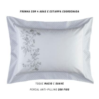 Imagem de Jogo de Cama Casal 200 Fios Kacyumara 04 Peças Vida Bela Elegancy