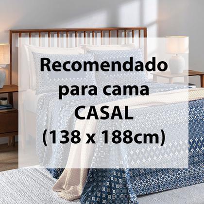 Imagem de Jogo de Cama Casal 4 peças Lençol com Elástico 100% Algodão Percal 180 Fios 138x188x35cm - Dohler