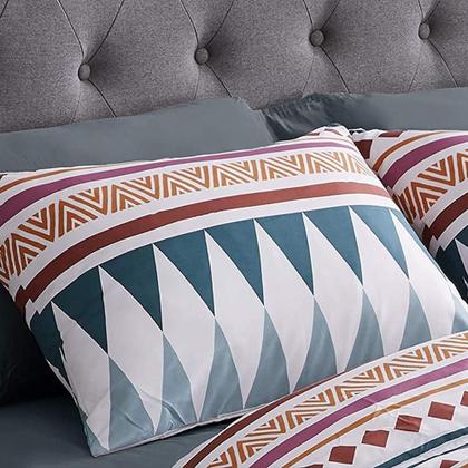 Imagem de Jogo De Cama Casal Comum Boho 6 Pç 400 Fios Edredom 240X240