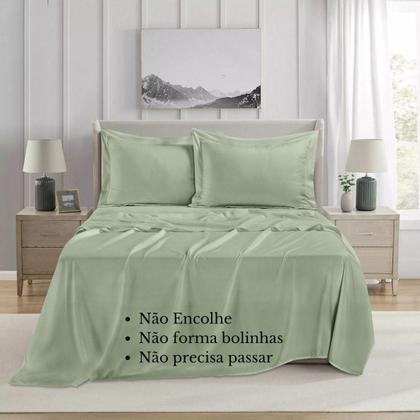 Imagem de Jogo De Cama Casal Jolitex Toque De 1000Fios Thousand 4 Pçs