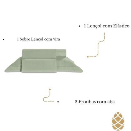 Imagem de Jogo De Cama Casal Jolitex Toque De 1000Fios Thousand 4 Pçs