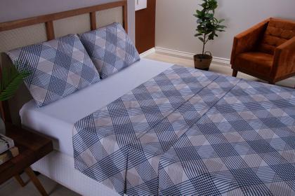 Imagem de Jogo de Cama Casal King 4 Peças Micropercal 400 Fios Com 2 Fronhas e Lençol de Elástico e Superior