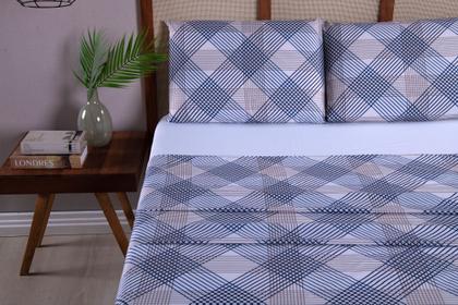 Imagem de Jogo de Cama Casal King 4 Peças Micropercal 400 Fios Com 2 Fronhas e Lençol de Elástico e Superior