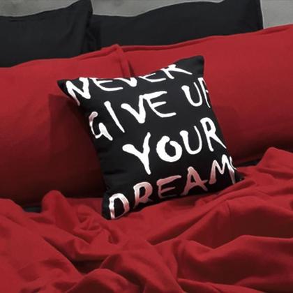 Imagem de Jogo de cama casal king vermelho com cinza 7 pç com edredom