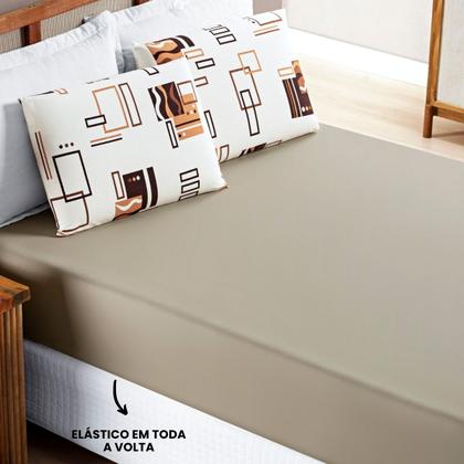 Imagem de Jogo de Cama Casal Quality 100% Algodão 03 Peças