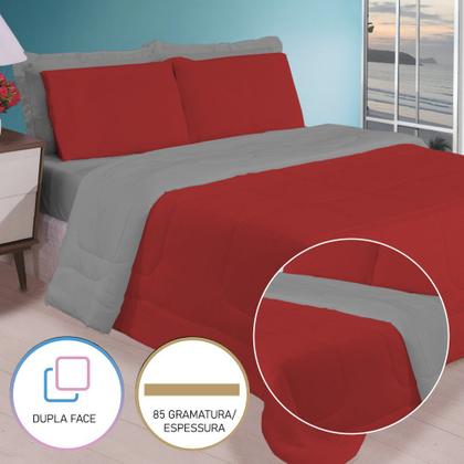 Imagem de Jogo de Cama Casal/queen para Calor de Verão com Edredom Lençol Fronha Função Cobre Leito e Cobertor