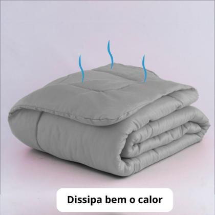 Imagem de Jogo de Cama Casal/queen para Calor de Verão com Edredom Lençol Fronha Função Cobre Leito e Cobertor