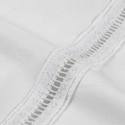 Imagem de Jogo de Cama Classic Solteiro Percal 400 Fios Ponto Palito 02 Peças, Antiácaro, Toque Macio e Confortável