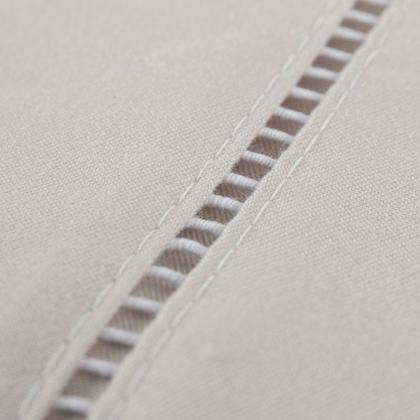 Imagem de Jogo de Cama Classic Solteiro Percal 400 Fios Ponto Palito 02 Peças, Antiácaro, Toque Macio e Confortável