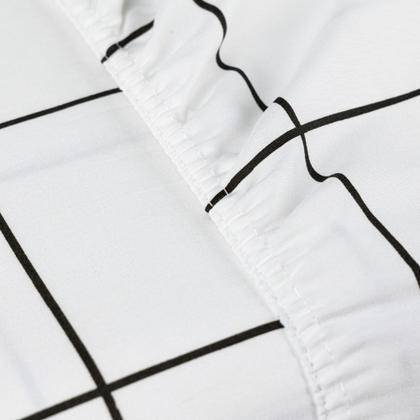 Imagem de Jogo de Cama Classic Solteiro Percal 400 Fios Ponto Palito 02 Peças, Antiácaro, Toque Macio e Confortável