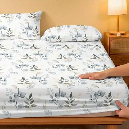 Imagem de Jogo de Cama Com Estampado Sortido 400 Fios Percal Toque de Cetim