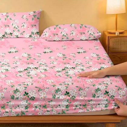 Imagem de Jogo de Cama Com Estampado Sortido 400 Fios Percal Toque de Cetim