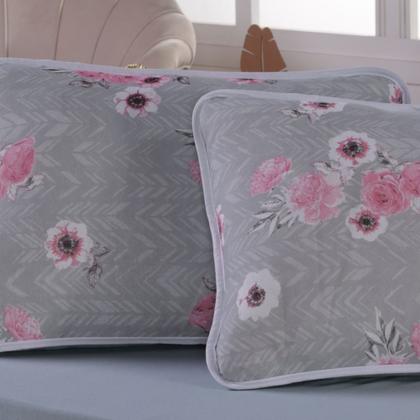 Imagem de Jogo de Cama Confort Exclusivo Solteiro 2 Pç Com Elástico Malha 100% Algodão Toque Macio Uso Diário