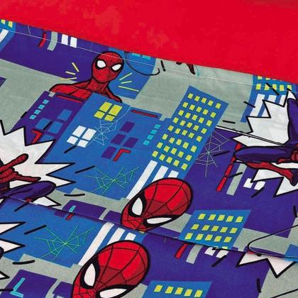 Imagem de Jogo de Cama Infantil Homem Aranha 2 Peças 150 Fios Lepper