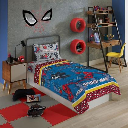 Imagem de Jogo de Cama Infantil Spider-Man 3 Peças Lepper
