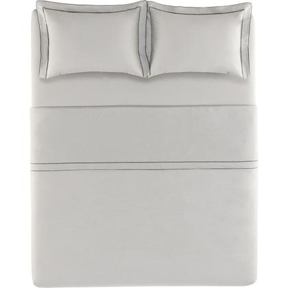 Imagem de Jogo de Cama Karsten Juno 200 Fios 4 Peças King Branco