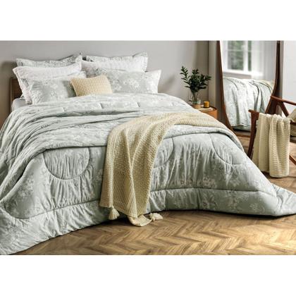 Imagem de Jogo de Cama Karsten Melissa 200 Fios 4 Peças Casal Verde