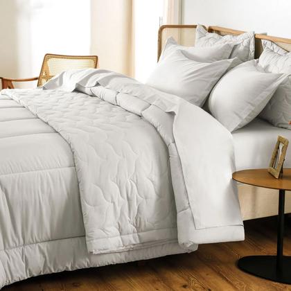 Imagem de Jogo de Cama Karsten Tom 200 Fios 4 Peças Queen Branco