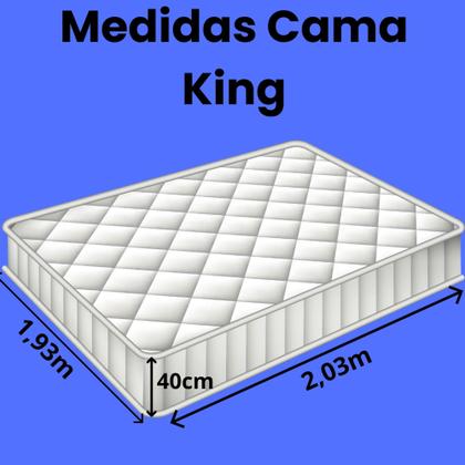 Imagem de Jogo De Cama King Lençol 4 Peças Percal Estampado 200 Fios