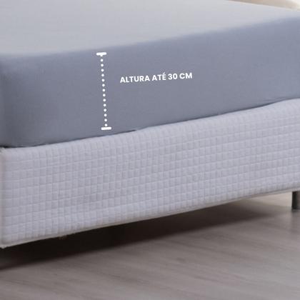 Imagem de Jogo de Cama King Malha 100% Algodão c/ Elastico 04 Pçs