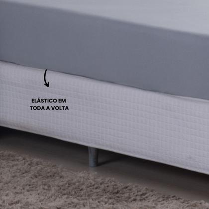 Imagem de Jogo de Cama King Malha 100% Algodão c/ Elastico 04 Pçs