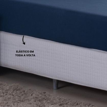 Imagem de Jogo de Cama King Malha 100% Algodão c/ Elastico 04 Pçs