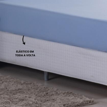 Imagem de Jogo de Cama King Malha 100% Algodão c/ Elastico 04 Pçs