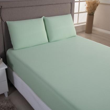Imagem de Jogo de Cama King Malha 100% Algodão c/ Elastico 04 Pçs