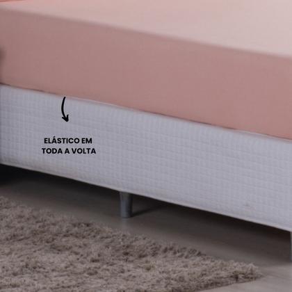 Imagem de Jogo de Cama King Malha 100% Algodão c/ Elastico 04 Pçs