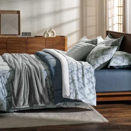 Imagem de Jogo De Cama King Size Lençol 100% Algodão 4 Peças Martin 160 Fios Karsten