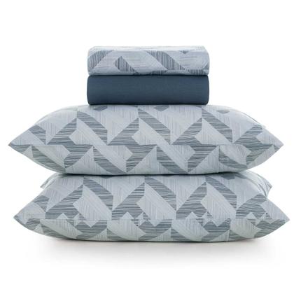 Imagem de Jogo De Cama King Size Lençol 100% Algodão 4 Peças Martin 160 Fios Karsten