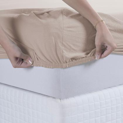 Imagem de Jogo de Cama Lençol 100% Algodão com Elástico Estampado 02 e 03 Pçs Malha Penteada Fio 30/1 Solteiro/Casal/Queen/King