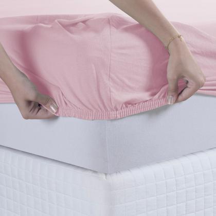 Imagem de Jogo de Cama Lençol 100% Algodão com Elástico Estampado 02 e 03 Pçs Malha Penteada Fio 30/1 Solteiro/Casal/Queen/King