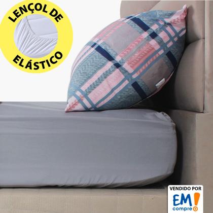 Imagem de Jogo de Cama Lençol 4 Peças Queen Com Elástico Estampado 158x198x30cm  BF Colchões