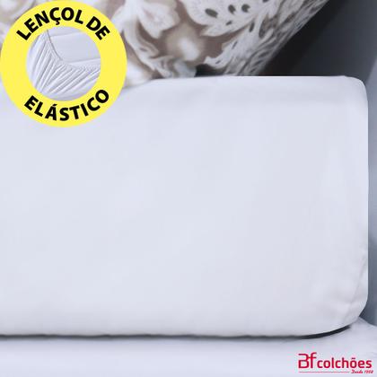 Imagem de Jogo de Cama Lençol 4 Peças Queen Com Elástico Estampado 158x198x30cm  BF Colchões