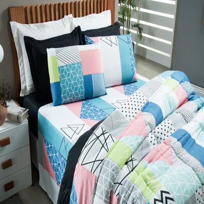 Imagem de Jogo de Cama LENÇOL 400 FIOS CASAL QUEEN 3 PEÇAS ESTAMPADO - ESTAMPAS SORTIDAS, SEM OPÇÃO DE ESCOLHA (TODAS MUITO LINDAS!!)