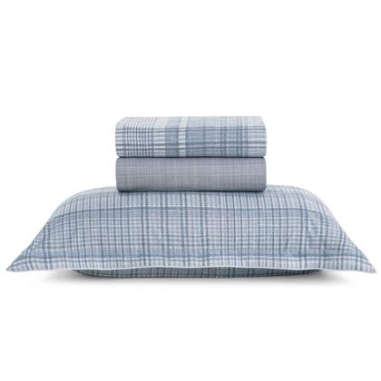Imagem de Jogo de Cama Lençol Solteiro 100% Algodão Percal 200 Fios Samuel 3 Peças Karsten