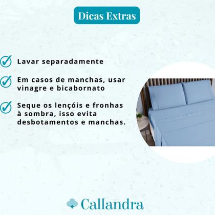 Imagem de Jogo de Cama Lençol Solteiro 2 Pçs 100% Algodão 400 Fios Ponto Palito