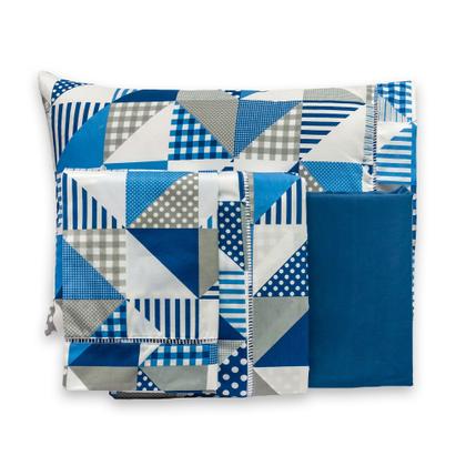 Imagem de Jogo de Cama Lençol Solteiro 3 Peças Estampado Algodão 180 Fios Com Elástico