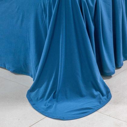 Imagem de Jogo de Cama Liso Lençol 03 e 04 Pçs Malha 100% Algodão Fio Penteado 30/1