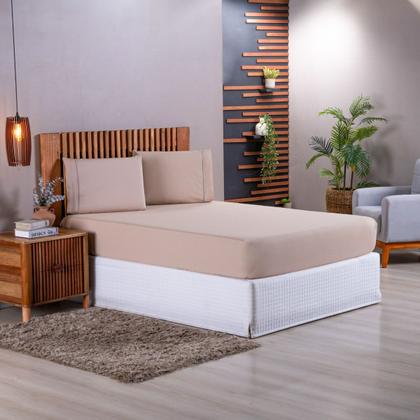 Imagem de Jogo de cama liso solteiro 2 peças percal 180 fios