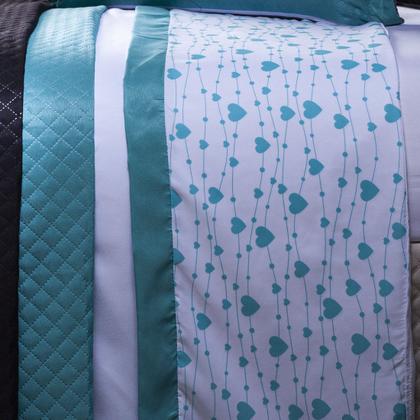 Imagem de Jogo de Cama Love Tiffany Branco King 04 Peças - Micropercal 180 Fios