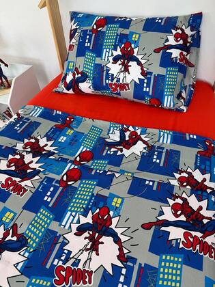 Imagem de Jogo de Cama Microfibra Spider Man Homem Aranha 2 Peças Lepper