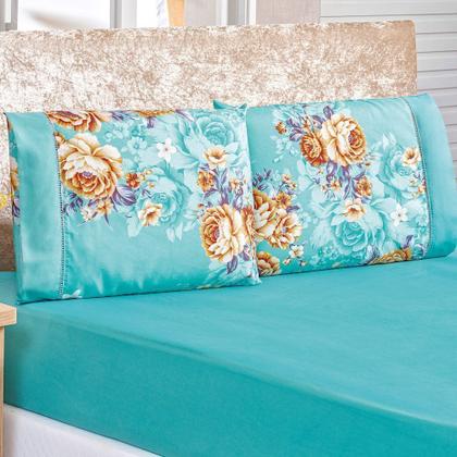 Imagem de Jogo De Cama Micropercal 200 Fios Naturale King 03 Peças - Jasmine