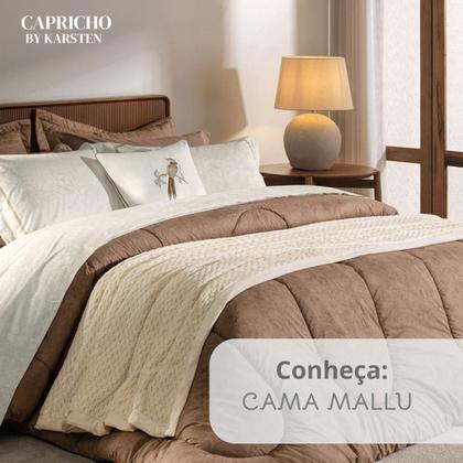 Imagem de Jogo de cama Queen 100% algodão Percal 200 Fios Karsten 4Pçs