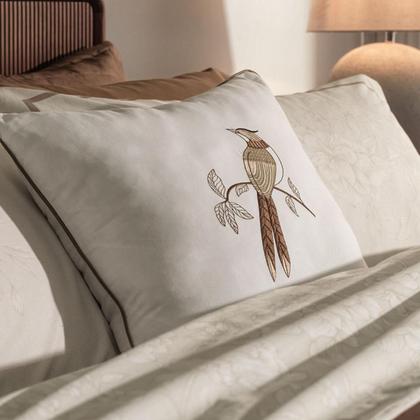 Imagem de Jogo de cama Queen 100% algodão Percal 200 Fios Karsten 4Pçs